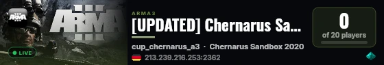 [UPDATED] Chernarus Sandbox 2020 | ALL THE PLANES | Missions live status badge