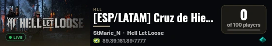 [ESP/LATAM] Cruz de Hierro live status badge