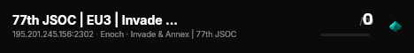 77th JSOC | EU3 | Invade & Annex - v.3.1.1 | BATCOM live status badge