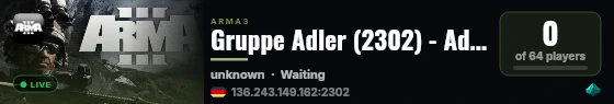 Gruppe Adler (2302) - Adler Base live status badge