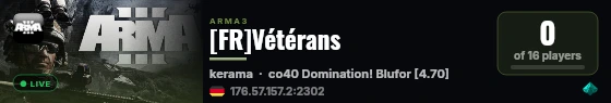 [FR]Vétérans live status badge