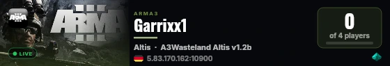 Garrixx1 live status badge