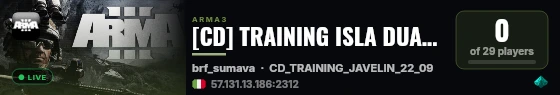 [CD] TRAINING ISLA DUALA live status badge