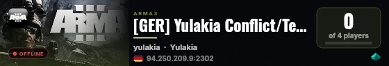 [GER] Yulakia Conflict/Test Server live status badge