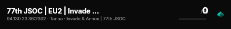 77th JSOC | EU2 | Invade & Annex - v.3.1.1 | BATCOM live status badge