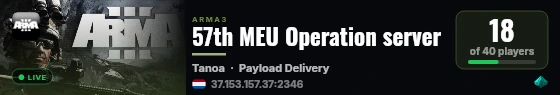 57th MEU Operation server live status badge