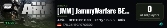 [JMW] JammyWarfare BECTI Warfare #2 (Yoshi) live status badge