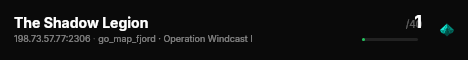 The Shadow Legion live status badge
