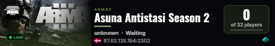 Asuna Antistasi Season 2 live status badge