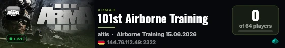 101st Airborne Training live status badge