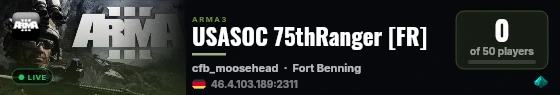 USASOC 75thRanger [FR] live status badge