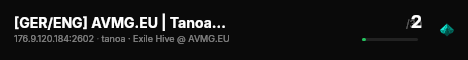 [GER/ENG] AVMG.EU | Tanoa | PVE | Exile Militarized | Hive live status badge