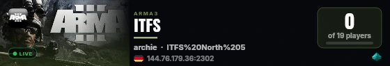 ITFS live status badge