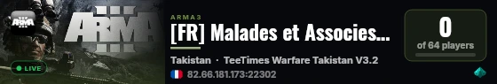 [FR] Malades et Associes - TeeTimes CTI live status badge