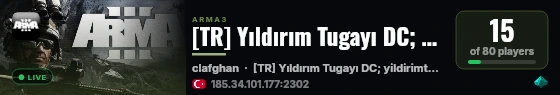 [TR] Yıldırım Tugayı DC; yildirimtugayi live status badge