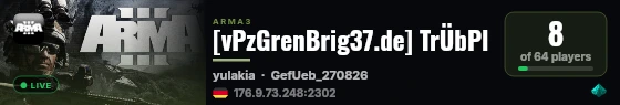 [vPzGrenBrig37.de] TrÜbPl live status badge