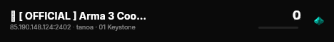 � [ OFFICIAL ] Arma 3 Coop by Bohemia Interactive (EU) #02 live status badge