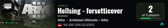 Hellsing - forsetticover live status badge