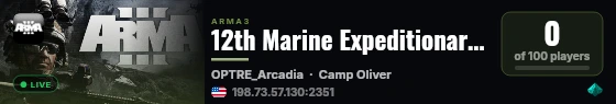 12th Marine Expeditionary Unit live status badge
