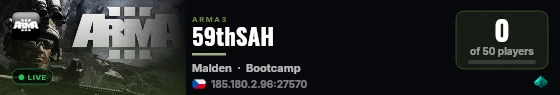59thSAH live status badge