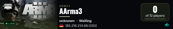 AArma3 live status badge