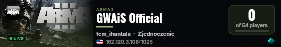 GWAiS Official live status badge