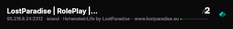 LostParadise | RolePlay | ts.LostParadise.eu live status badge