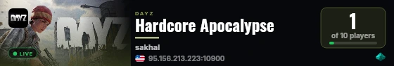 Hardcore Apocalypse live status badge