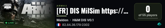 [FR] DIS MilSim https://discord.gg/7wHQqe7cXX live status badge