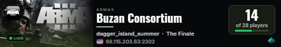 Buzan Consortium live status badge