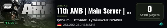 11th AMB | Main Server | Dutch Realism Unit live status badge
