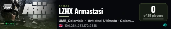 LZHX Armastasi live status badge