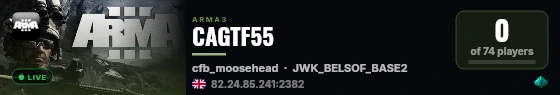 CAGTF55 live status badge