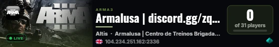 Armalusa | discord.gg/zqhXyTvTB8 live status badge