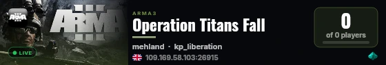 Operation Titans Fall live status badge