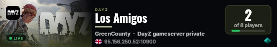 Los Amigos live status badge