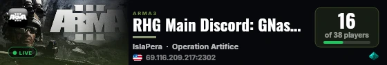 RHG Main Discord: GNas9p32he live status badge