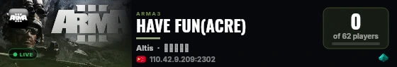 HAVE FUN(ACRE) live status badge