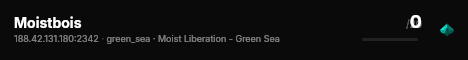 Moistbois live status badge