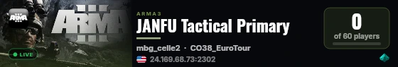 JANFU Tactical Primary live status badge