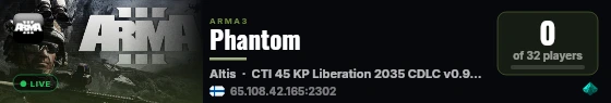 Phantom live status badge