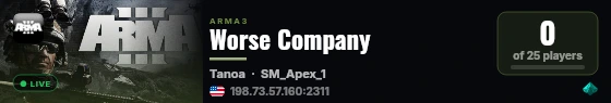 Worse Company live status badge