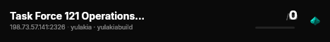 Task Force 121 Operations (discord.gg/taskforce121) live status badge