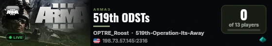 519th ODSTs live status badge