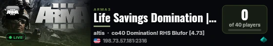 Life Savings Domination | discord.gg/ZGmDUQRpsq live status badge