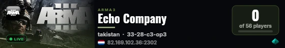 Echo Company live status badge