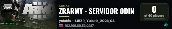 ZRARMY - SERVIDOR ODIN live status badge