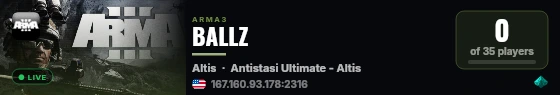 BALLZ live status badge