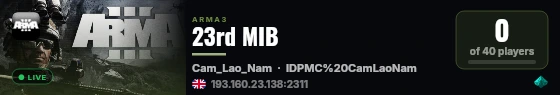 23rd MIB live status badge