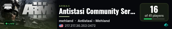 Antistasi Community Server 1 live status badge